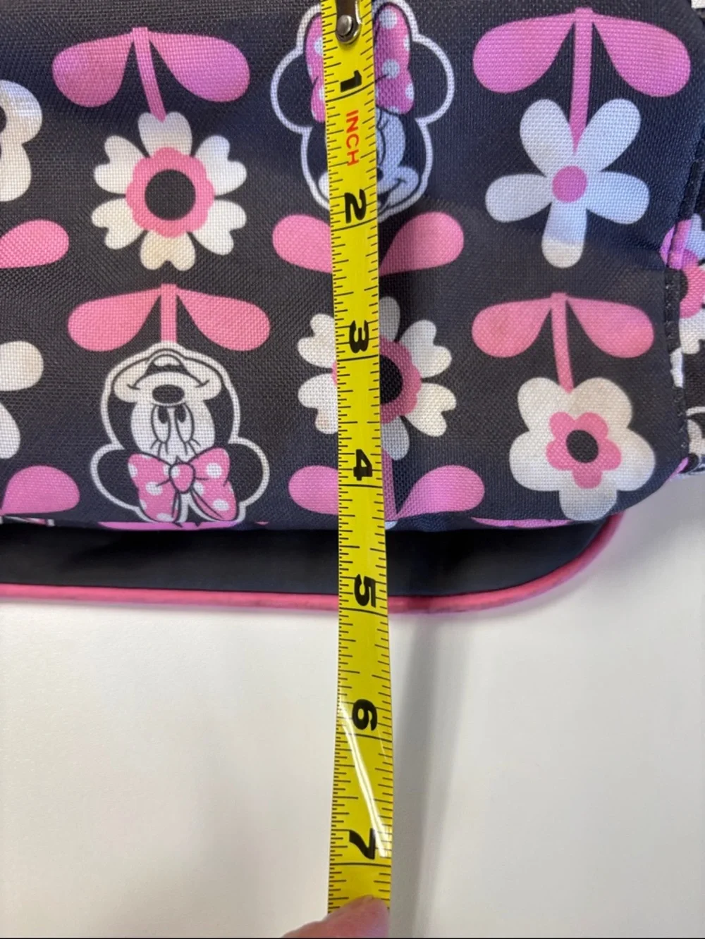 Disney Black and Pink Minnie Floral Messenger Crossbody - Picture 10 of 16